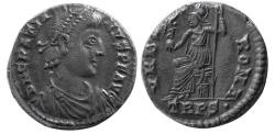 Ancient Coins - ROMAN EMPIRE, Gratian. 367-383 AD. AR Siliqua. Ex. Sotheby's Parke Bernet Auction.