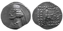 Ancient Coins - KINGS of PARTHIA, Mithradates IV. 58/7-55 BC. AR Drachm. Fully lustrous.