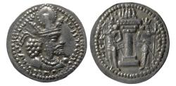 Ancient Coins - SASANIAN KINGS, Shapur I. AD. 240-272. Silver Obol. Mint I (“Ctesiphon”).
