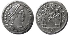 Ancient Coins - ROMAN EMPIRE; Constans I, 337-350 AD. AR Siliqua. Treveri mint.