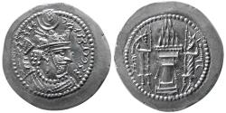 Ancient Coins - SASANIAN KINGS, Yazdgird II. 438-457 AD. AR Drachm. Exceptional strike and quality.