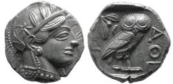 Ancient Coins - ATTICA, Athens. 440-404 BC. AR Tetradrachm. Fully lustrous.