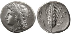 Ancient Coins - LUCANIA, Metapontum. Circa 325-280 BC. AR Stater. Nice style.