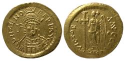 Ancient Coins - ROMAN EMPIRE, Zeno, Second Reign (AD 476-491). AV Solidus.