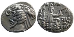 Ancient Coins - KINGS of PARTHIA. Phraates IV (38/7-2 BC). AR Drachm. Ekbatana mint.