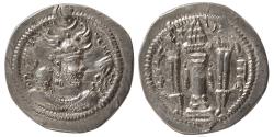 Ancient Coins - SASANIAN KINGS. Peroz I. AD. 457/9-484. Silver Drachm. "AS" for Asuristan or Aspanvar mint.