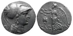 Ancient Coins - PAMPHYLIA, Side. Circa 180-170 BC. AR Tetradrachm. Kleuch-, magistrate.