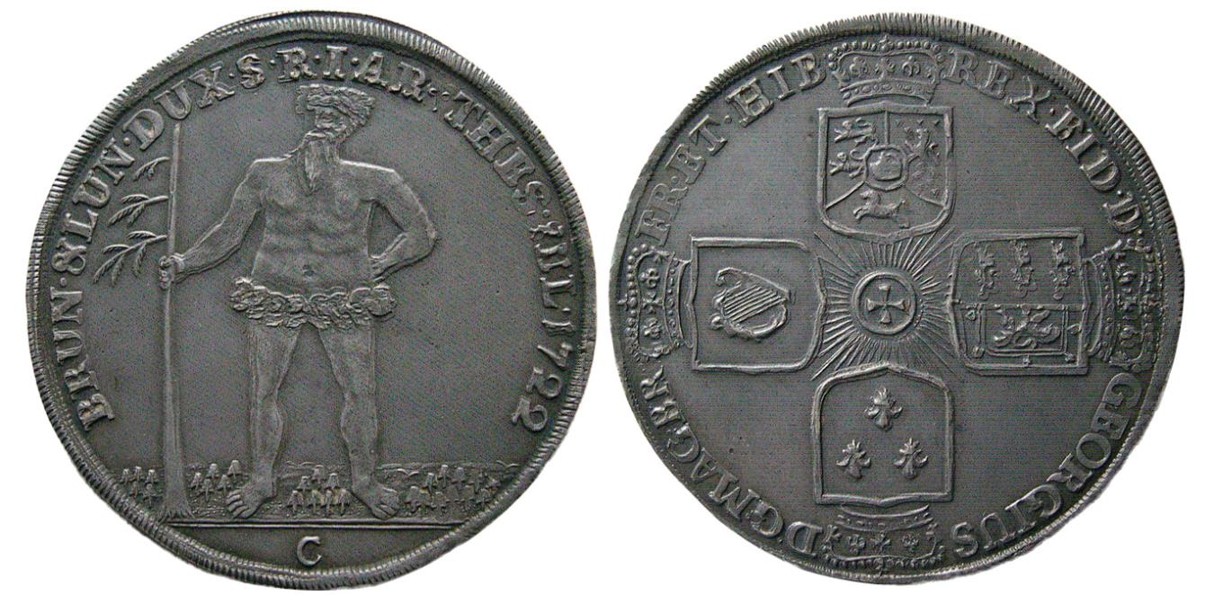 ブリキ缶　1900-1940年代　Prabhat シルクマントル 1ダース GERMANY; Brunswick-Lüneburg, 1722 Zellerfeld. AR Thaler