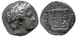 Ancient Coins - MACEDON, CHALKIDIAN LEAGUE. Olynthos. 367-364 BC. AR Tetradrachm.