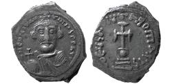 Ancient Coins - BYZANTINE EMPIRE, Constans II. 641-668 AD. AR Hexagram. Great example for this issue.