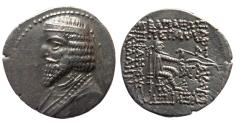 Ancient Coins - KINGS of PARTHIA, Phraates III. 70/69-58/7 BC. AR Drachm. Artemita mint. Rare.