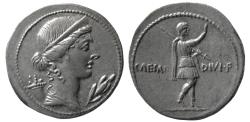 Ancient Coins - ROMAN EMPIRE, Augustus. 27 BC.-14 AD. AR Denarius. Lustrous. Great example for this issue.