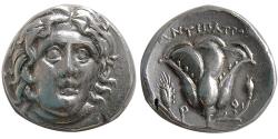 Ancient Coins - CARIAN ISLANDS, Rhodes. 275-250 BC. AR Didrachm. Lovely strike. Great example for the issue!