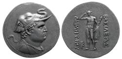 Ancient Coins - BAKTRIA, Graeco-Baktrian Kings. Demetrios I. Circa 200-185 BC. AR Tetradrachm.