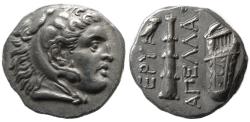 Ancient Coins - IONIA, Erythria. Circa 335-315 BC. AR Drachm. Great style. Rare.