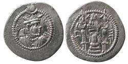 Ancient Coins - SASANIAN KINGS. Peroz. AD. 457/9-484. Silver Drachm."AS" Asuristan or Aspanvar mint.