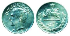 World Coins - IRAN: 50th Anniversary of Pahlavi Rule 20 Rial MS 2535 (1976), UNC!