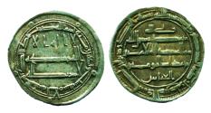 World Coins - ABBASID: al-Amin, Silver dirham, Mint of Madinat al-Salam, AH 196