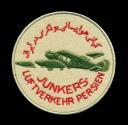 World Coins - IRAN PERSIA GERMANY PAHLAVI ERA FIRST AIRLINE PATCH JUNKERS LUFTVERKEHR PERSIEN RARE!