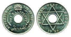 World Coins - BRITISH WEST AFRICA: 1936 EDWARD VIII 1/2 PENNY B.U.