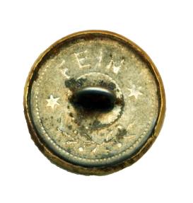 World Coins - IRAN: Qajar era Pre 1925 Bronze military Button, Lion and the Sun, German Made, RARE!