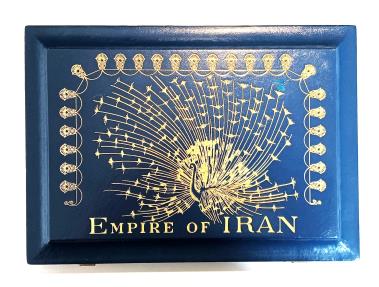 World Coins - IRAN: 2500TH ANNIVERSARY OF PERSIAN EMPIRE, COMPLETE GOLD AND SILVER COINS SET WITH BOX, CERTIFICATE & FIRMAN, 1971, UNC. PROOF, A BEAUTY!