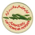 World Coins - IRAN PERSIA GERMANY PAHLAVI ERA FIRST AIRLINE PATCH JUNKERS LUFTVERKEHR PERSIEN RARE!