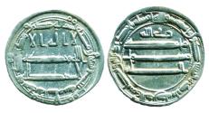 World Coins - ABBASID: al-Amin, Silver dirham, Mint of Madinat al-Salam, AH 193, Rabi Allah, Superb EF