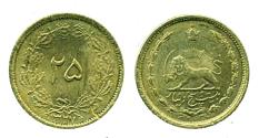 World Coins - IRAN: 1948 SHAH PAHLAVI 25 Dinar SH 1327, UNC.!