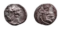 Ancient Coins - Cilicia. Uncertain. Circa 4th century BC. AR Obol. Rare.
