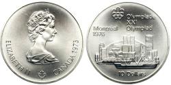 Ancient Coins - 1973 Canada 10 Dollars Silver Coin - BU - Montreal 1976 Olympics