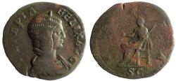 Ancient Coins - Julia Domna, wife of Septimius Severus, 193-217 AD. AE Sestertius