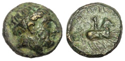 Ancient Coins - Kings of Macedon: Philip II, father of Alexander, 359-336 BC. Æ 17 mm