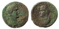 Ancient Coins - Cilicia, Anazarbus. Domitian and Domitia. AD 81-96. Æ 21
