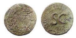Ancient Coins - Augustus. 27 BC-AD 14. Æ As. Rome mint. C. Cassius Celer, moneyer. Struck 16 BC.
