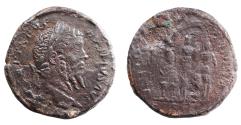 Ancient Coins - Septimius Severus. AD 193-211. Æ Sestertius. Very Rare.