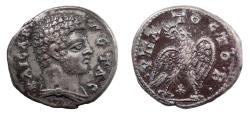 Ancient Coins - Seleucis and Pieria, Laodicea ad Mare, Geta, As Caesar, AD 198-209. AR Tetradrachm. Very Rare.