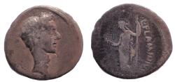 Ancient Coins - Julius Caesar 49-44 BC. Denarius, August 43 BC. Flaminius Chilo, moneyer. Rare.