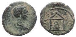 Ancient Coins - Cappadocia, Caesarea. Diadumenian (Caesar, 217-218). Ae 18. Very rare.
