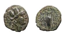 Ancient Coins - Cilicia, Tarsos Æ19. Circa 174-164 BC. Ae 13 Time of Antiochos IV Epiphanes. Very Rare.