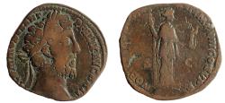 Ancient Coins - Commodus sestertius, 177 - 192 AD. Rare.