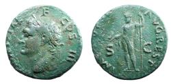 Ancient Coins - Agrippa, Restitution issue struck under Titus. As c. 80-81, Æ 26. Rare.