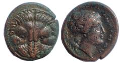 Ancient Coins - Bruttium, Rhegion. Circa 351-280 BC. Æ 20