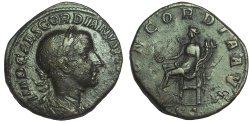 Ancient Coins - GORDIAN III, 238-244 AD. Æ SESTERTIUS