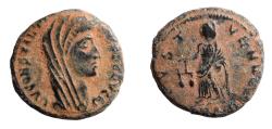 Ancient Coins - Divus Constantine I, died 337. Follis Ae 14. Rare.