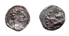 Ancient Coins - Cilicia, Tarsos. Tiribazos, satrap of Lydia, 388-380 BC. Ar Obol