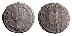 Ancient Coins - Severina, wife of Aurelian, 270-275 AD. AR Antoninianus