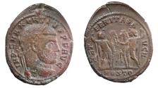 Ancient Coins - Maxentius. AD 307-312. Æ Follis. Ostia mint.
