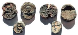 Ancient Coins - Lot of three Byzantine Pb seals.