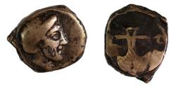 Ancient Coins - Thrace, Apollonia Pontika. Mid 4th-3rd centuries BC. Æ 15. Rare.